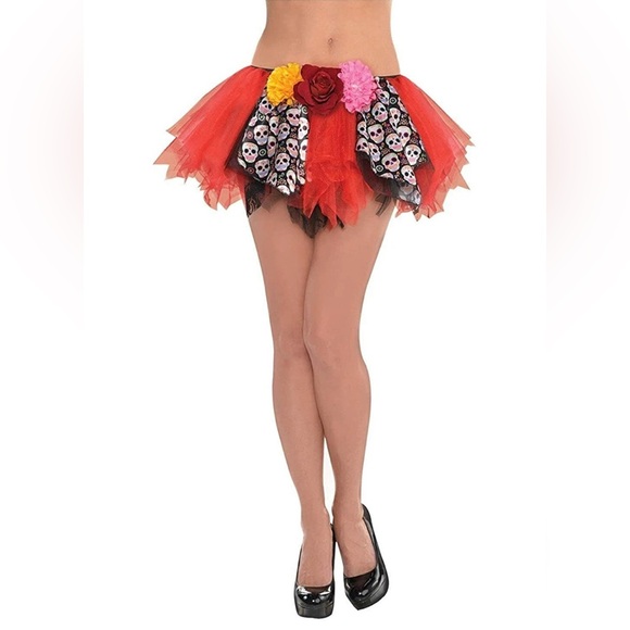 Day Of The Dead Halloween Skirt - Picture 1 of 4